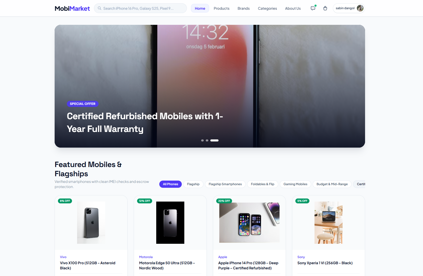 Full Stack E-Commerce Platform